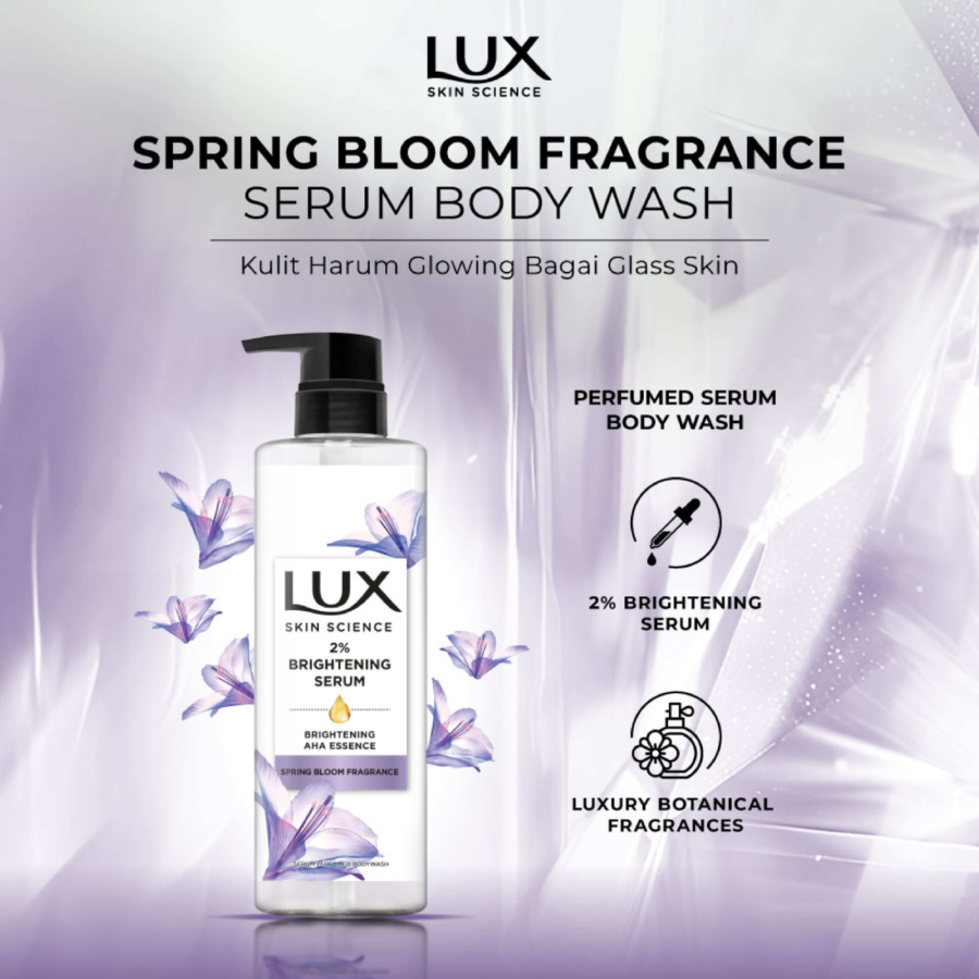 Lux Skin Science Spring Bloom Fragrance Body Wash Pouch 360gram