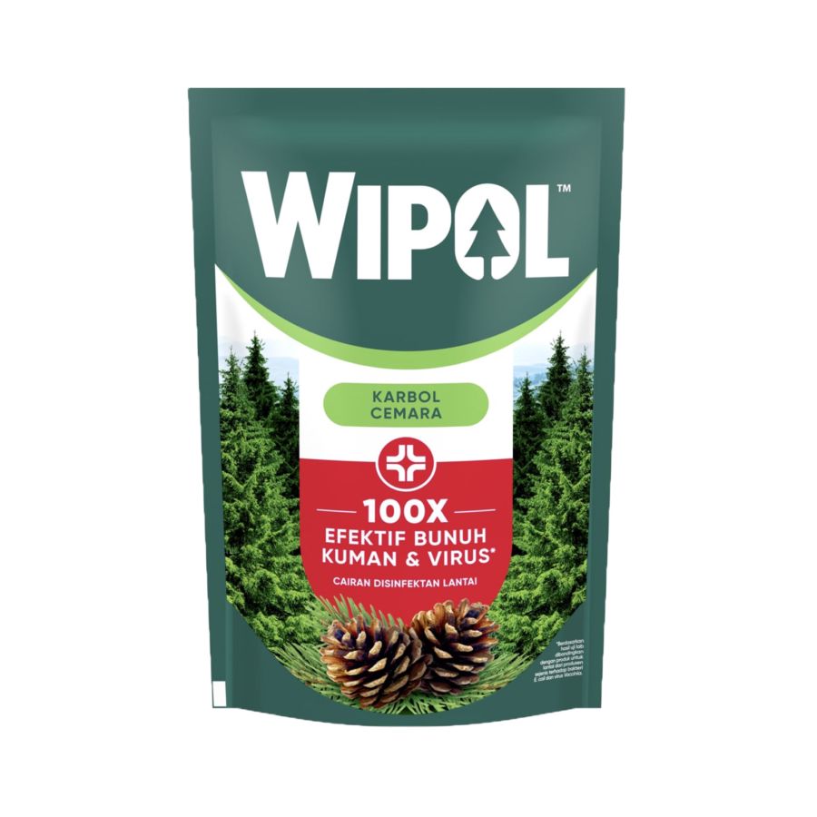 Wipol Karbol Cemara Pembersih Lantai Pouch 720gram