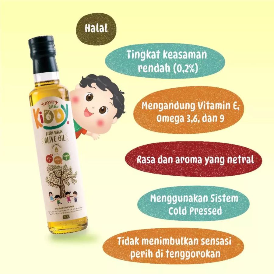 Yummy Bites Kiddy Extra Virgin Olive Oil MPASI 250ml
