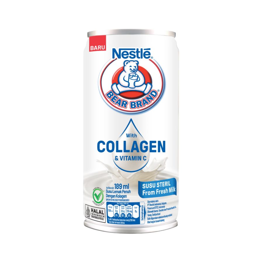 Nestle Bear Brand Collagen & Vitamin C Susu Steril 189ml