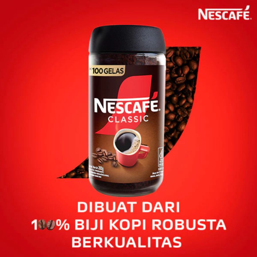 Nescafe Classic Kopi Bubuk Botol 200gram