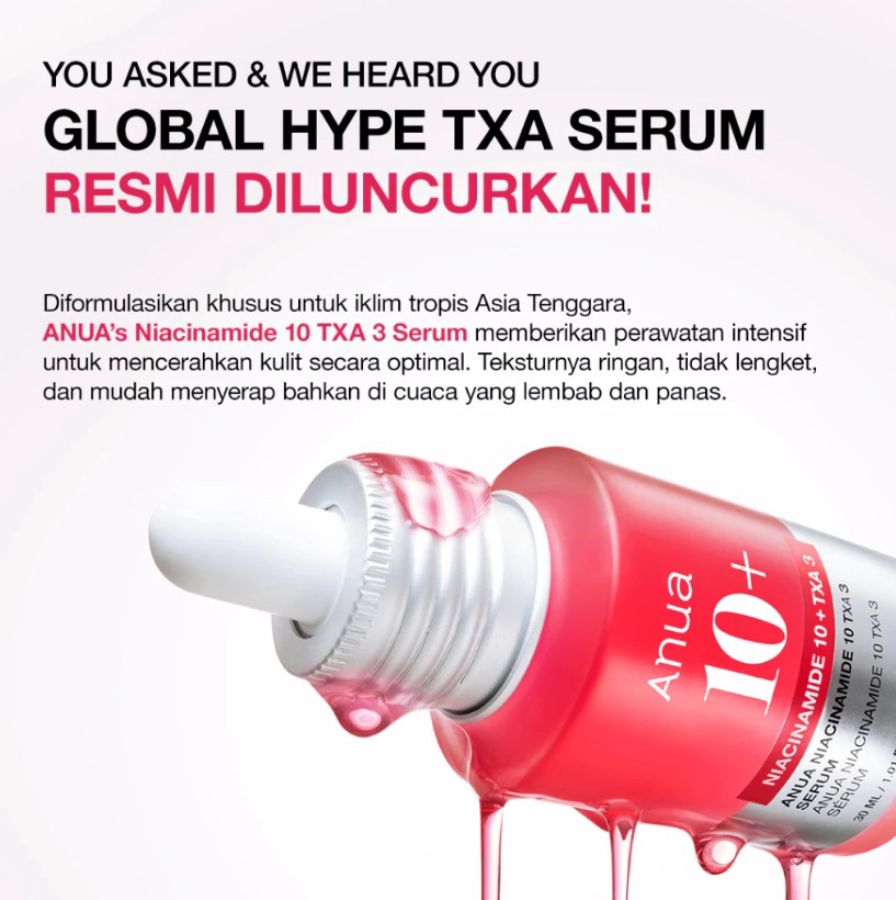 ANUA Niacinamide 10 + TXA 3 Serum Wajah 30ml