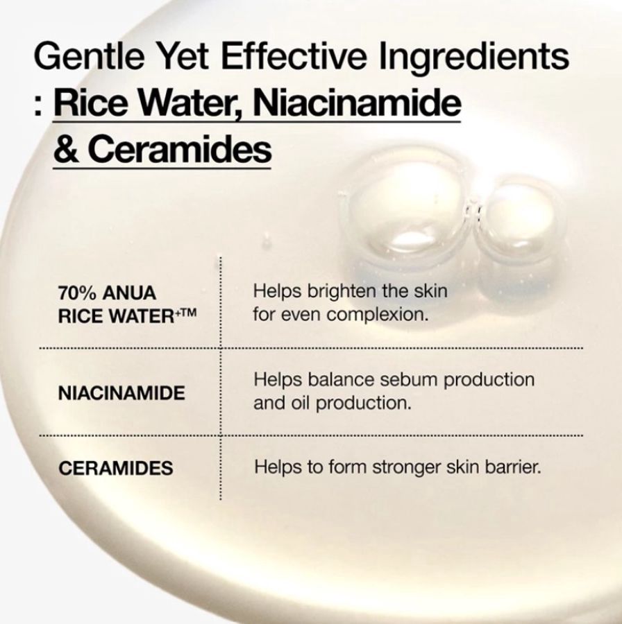 ANUA Rice 70 Glow Milky Toner Wajah 250ml