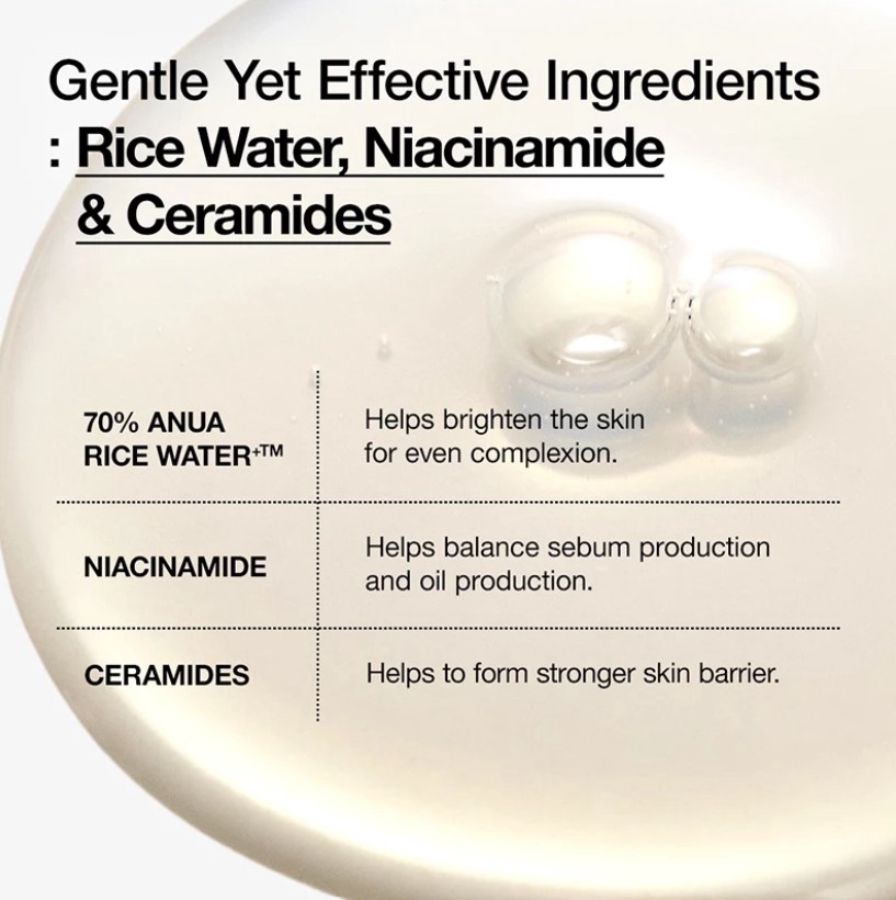 ANUA Rice 70 Glow Milky Toner Wajah 40ml