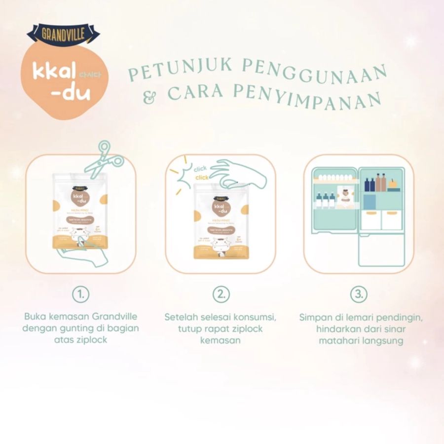 Grandville Kkal-Du Chicken Broth Seasoning Kaldu MPASI 40gram