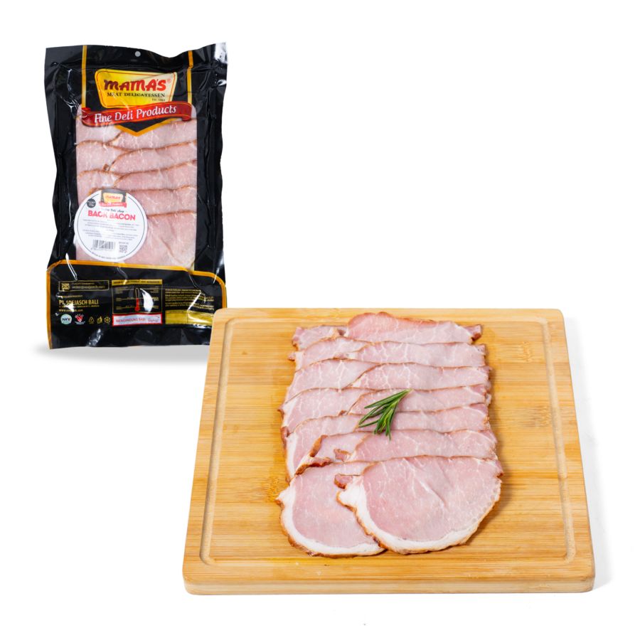 Mamas Back Bacon Sliced 250gram