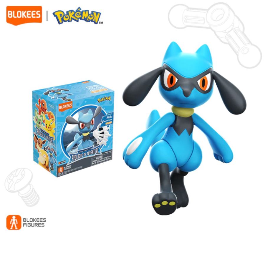 Blokees 74004 Classic Edition Pokemon Riolu Mainan Figure 1pcs