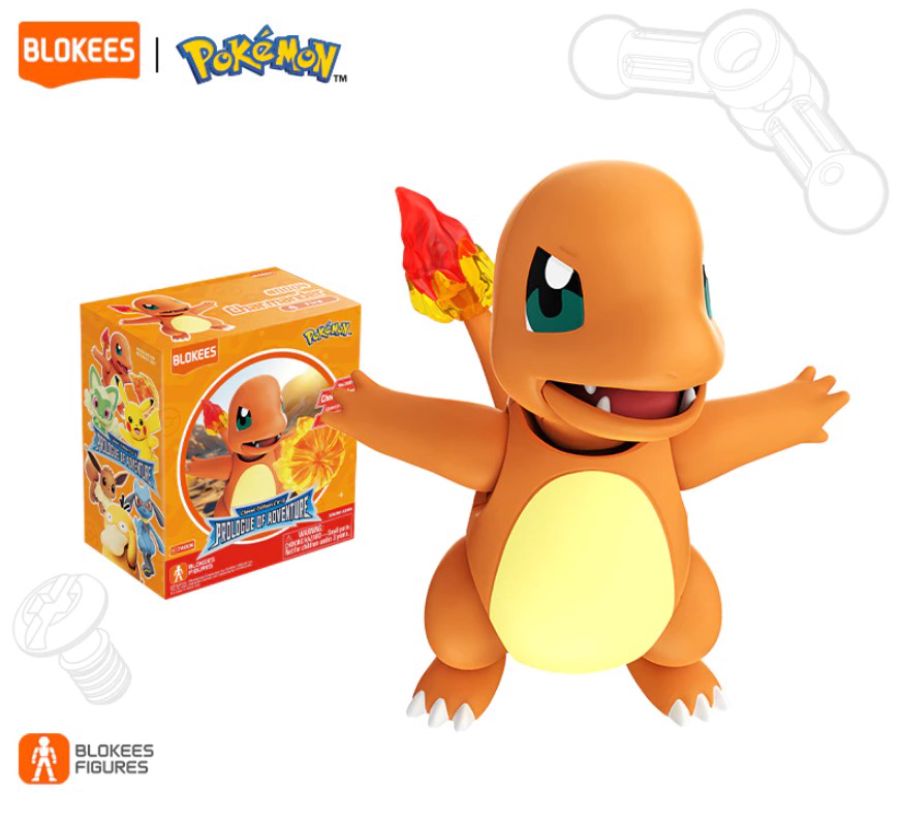 Blokees 74006 Classic Edition Pokemon Charmander Mainan Figure 1pcs