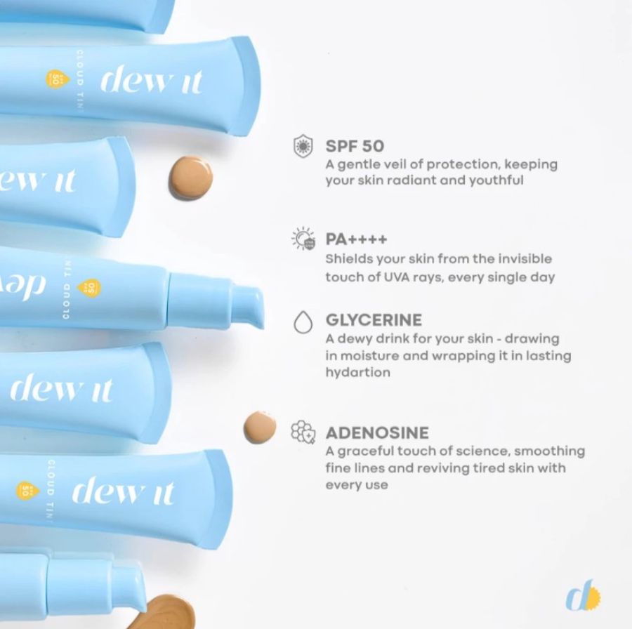 Dew It Cloud Tint Dusk SPF 50 PA++++ Skin Tint 30gram