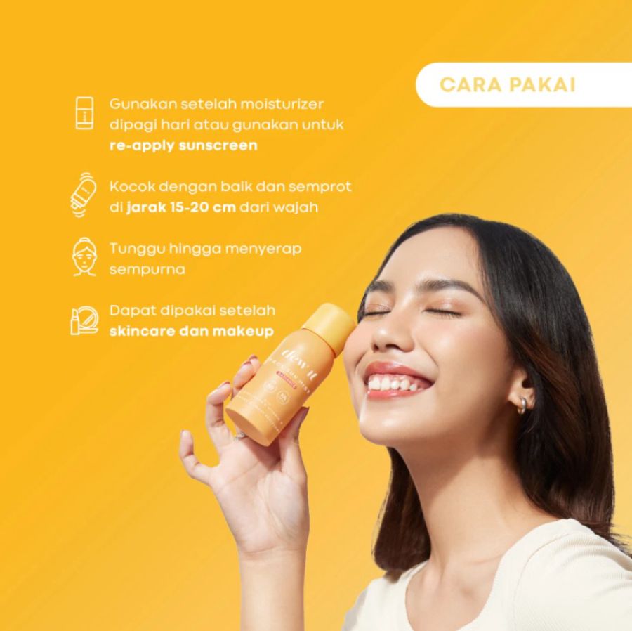 Dew It Face Sun Mist Gentle SPF 50+ PA++++ Spray Sunscreen 60ml