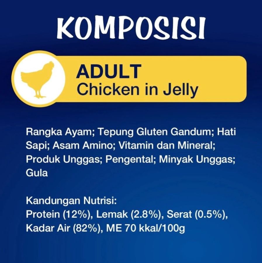FELIX Chicken Adult Makanan Kucing Basah 85gram