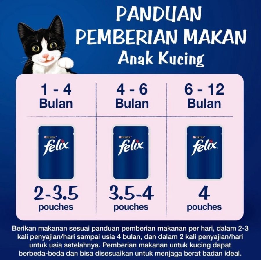 FELIX Chicken Kitten Makanan Kucing Basah 85gram
