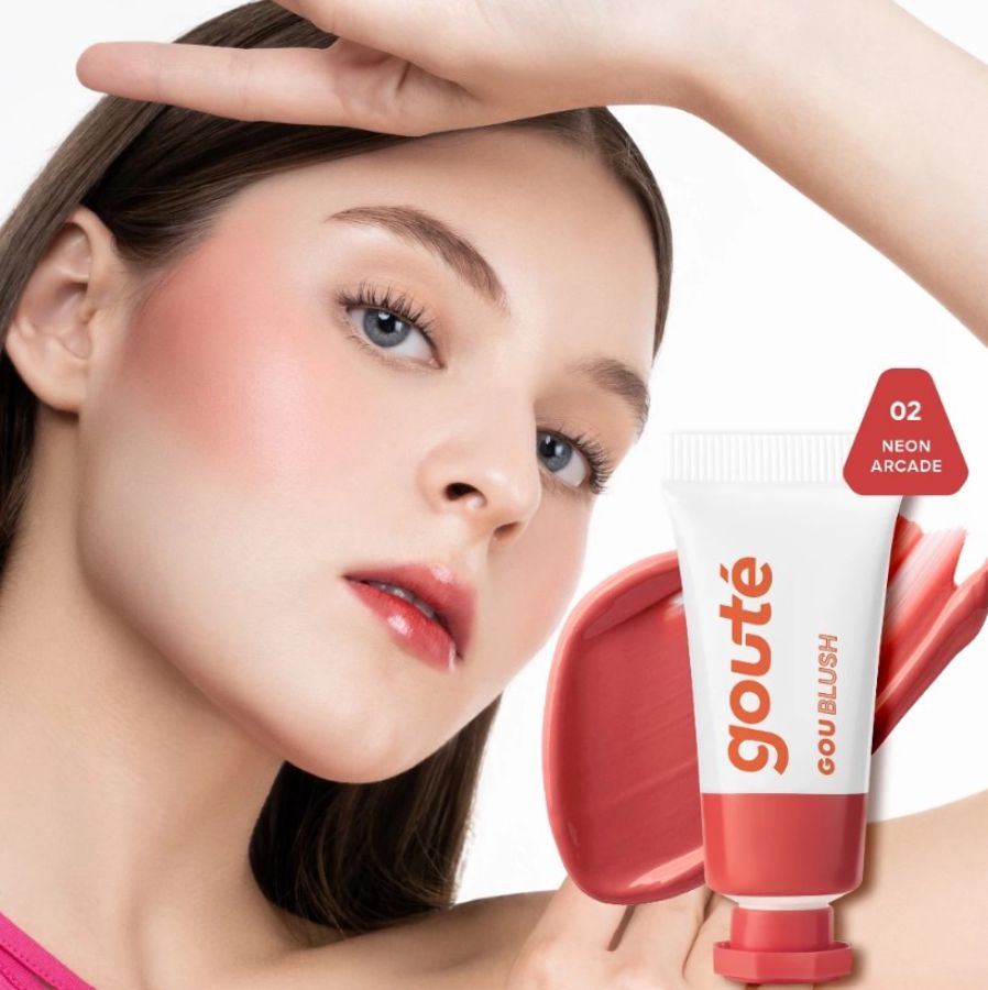 Goute Goublush 02 Neon Arcade Cream Blush for Cheek, Lip, Eye Shadow 7gram