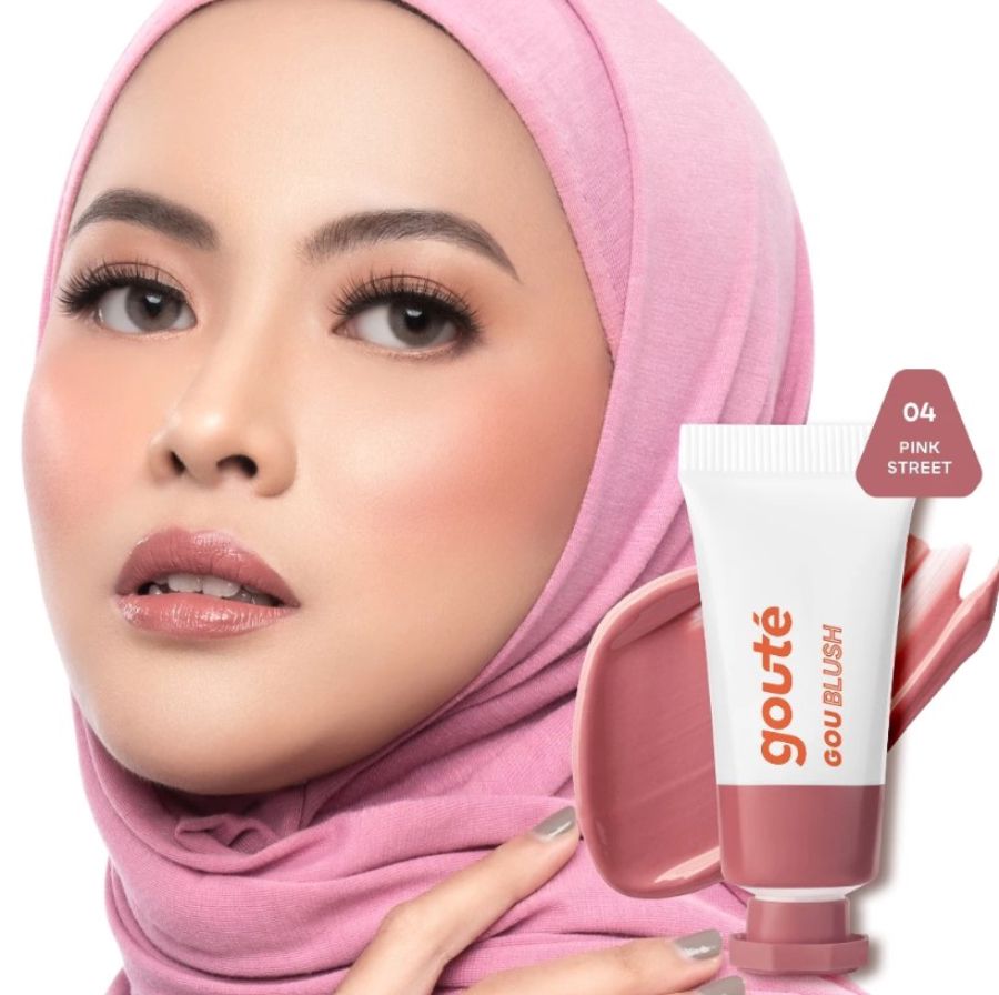 Goute Goublush 04 Pink Street Cream Blush for Cheek, Lip, Eye Shadow 7gram