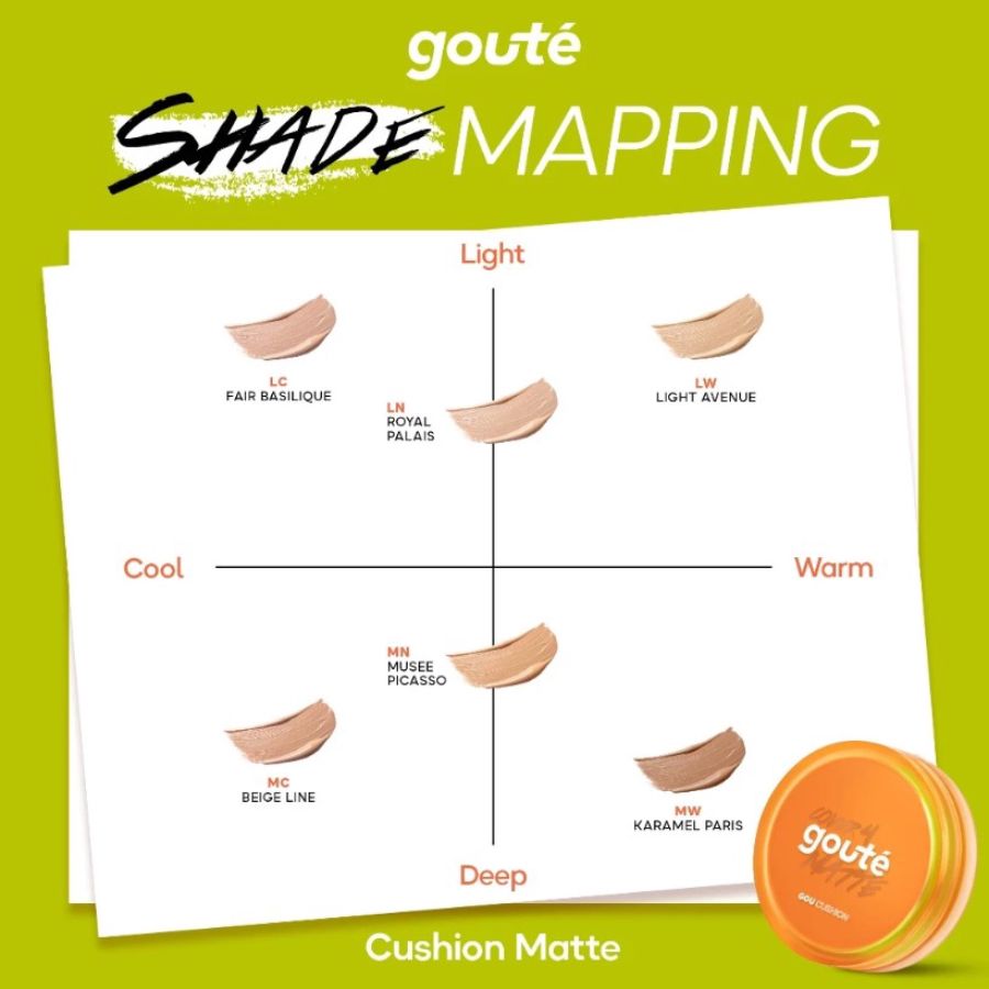 Goute Cushion Cover 4 Matte LW Light Avenue Cushion 15gram