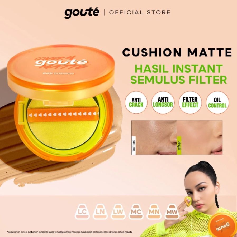 Goute Cushion Cover 4 Matte MC Beige Line Cushion 15gram