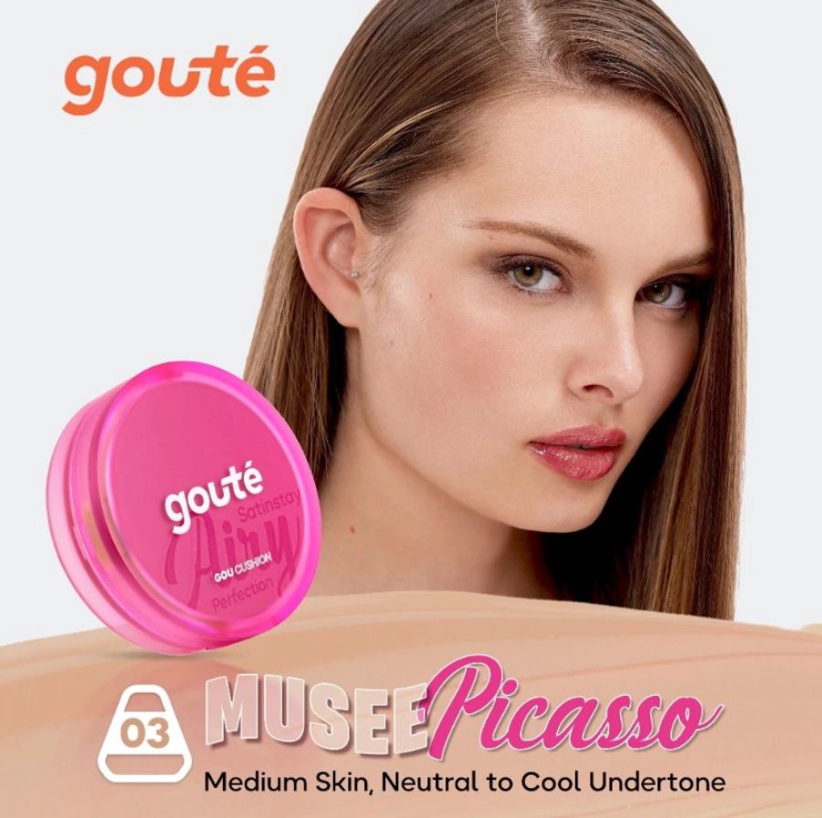 Goute Satin Stay Airy Perfection 03 Musee Picasso Cushion 20gram