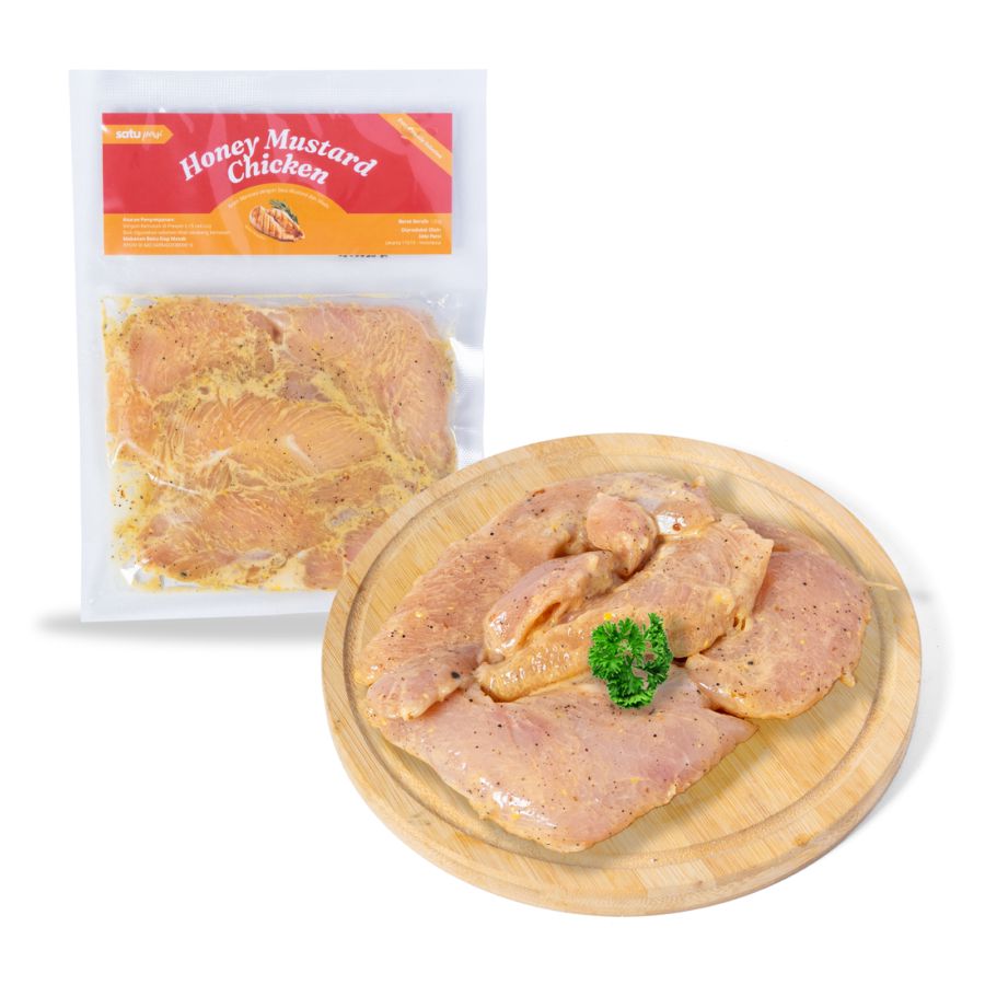 (Satu Porsi) Ayam Marinasi dengan Saus Honey Mustard 120gram 1pcs