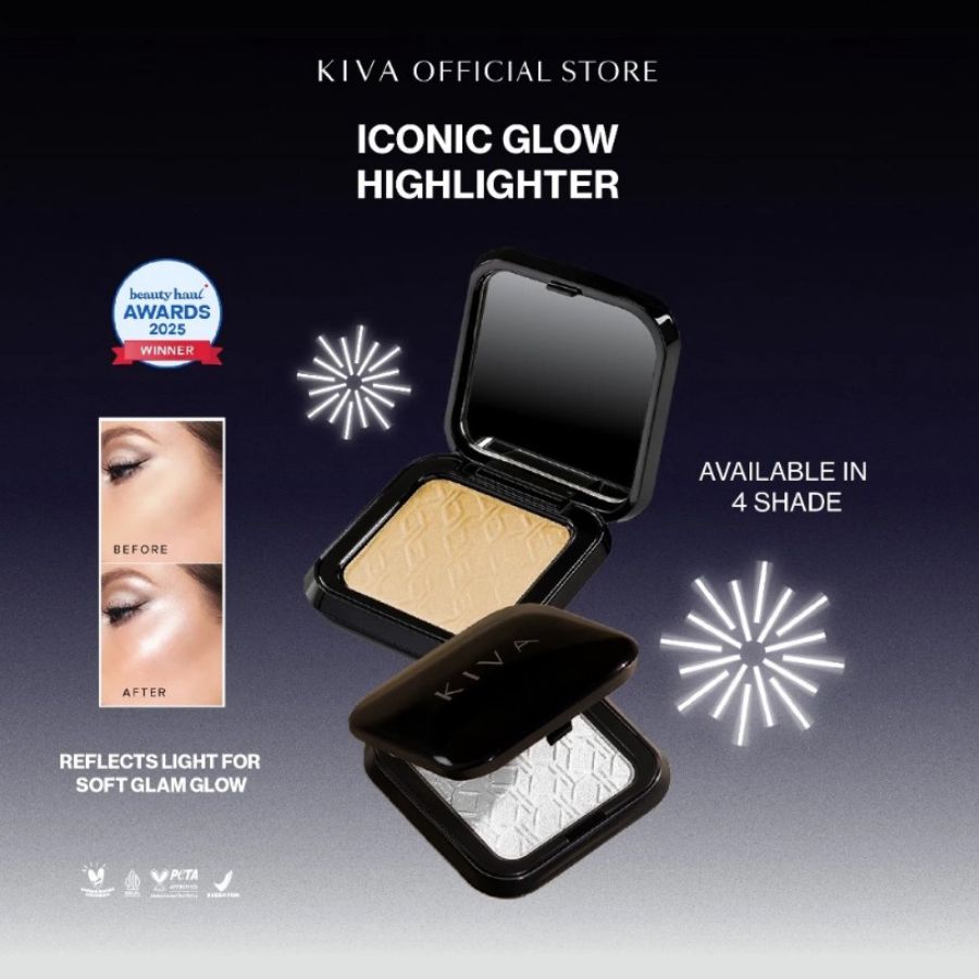 KIVA Iconic Glow Frost Blush Highlighter 2gram