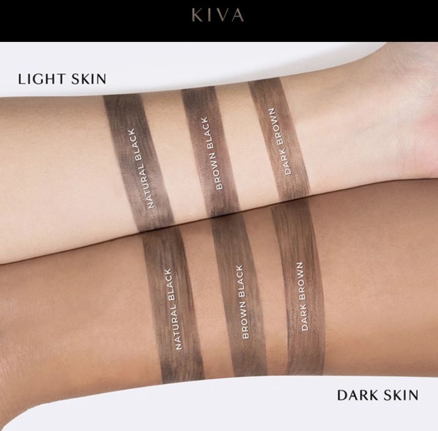 KIVA Ultrafine Dark Brown Brow Pencil 1pcs