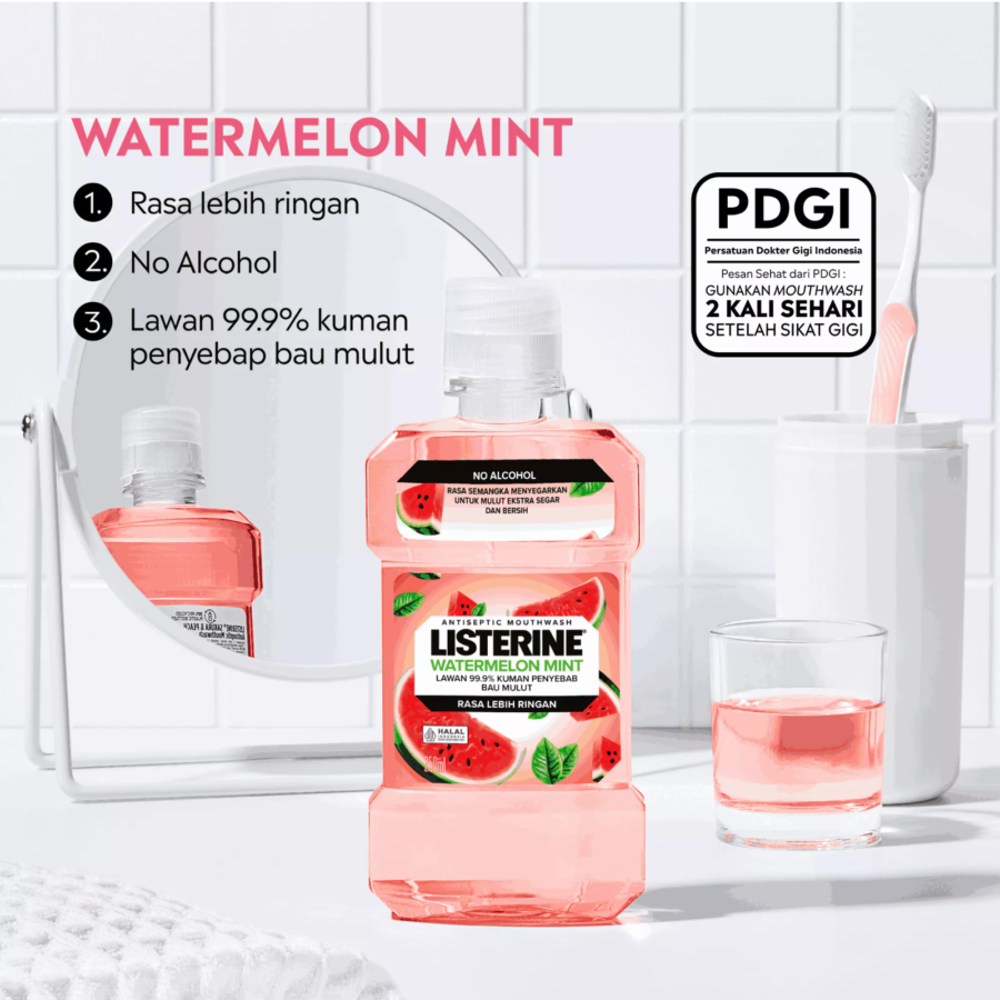 Listerine Watermelon Mint Mouthwash 250ml