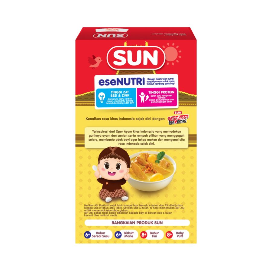 SUN Bubur Tim Opor Ayam Box MPASI 8+ Bulan 100gram