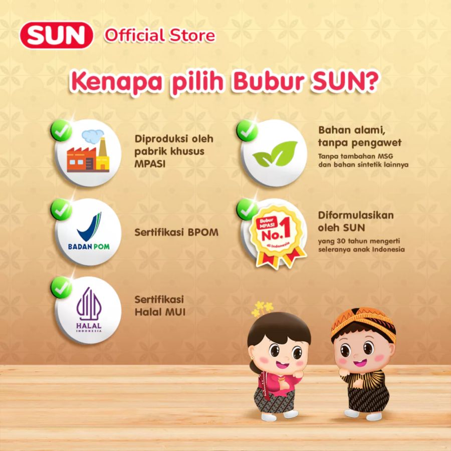 SUN Bubur Tim Opor Ayam Box MPASI 8+ Bulan 100gram