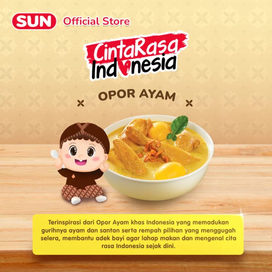 SUN Bubur Tim Opor Ayam Box MPASI 8+ Bulan 100gram