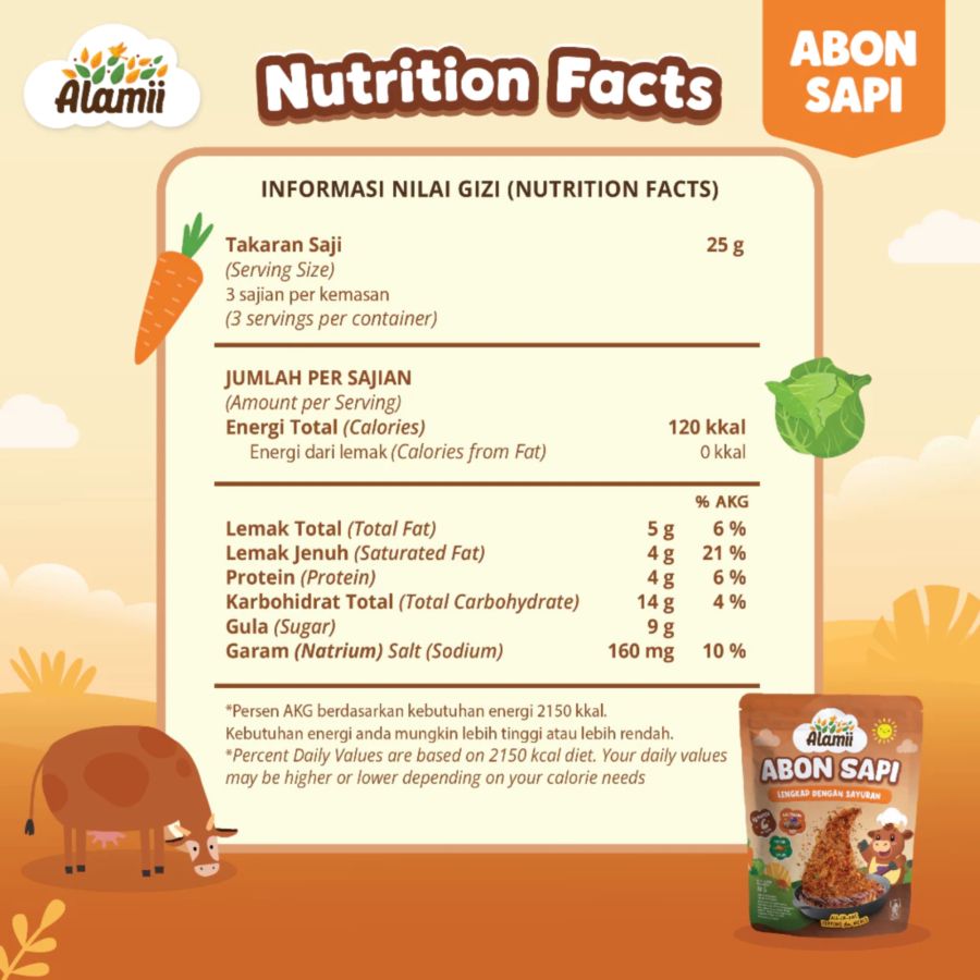 Alamii Abon Sapi Anak MPASI 80gram