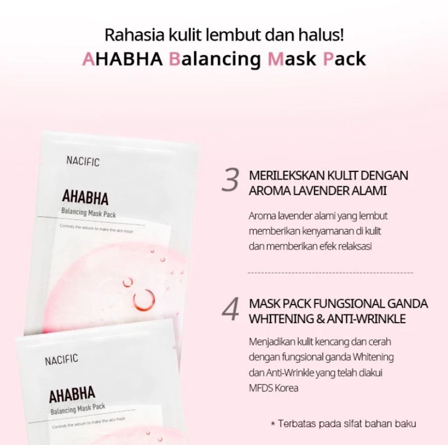 NACIFIC AHABHA Balancing Sheet Mask 30gram