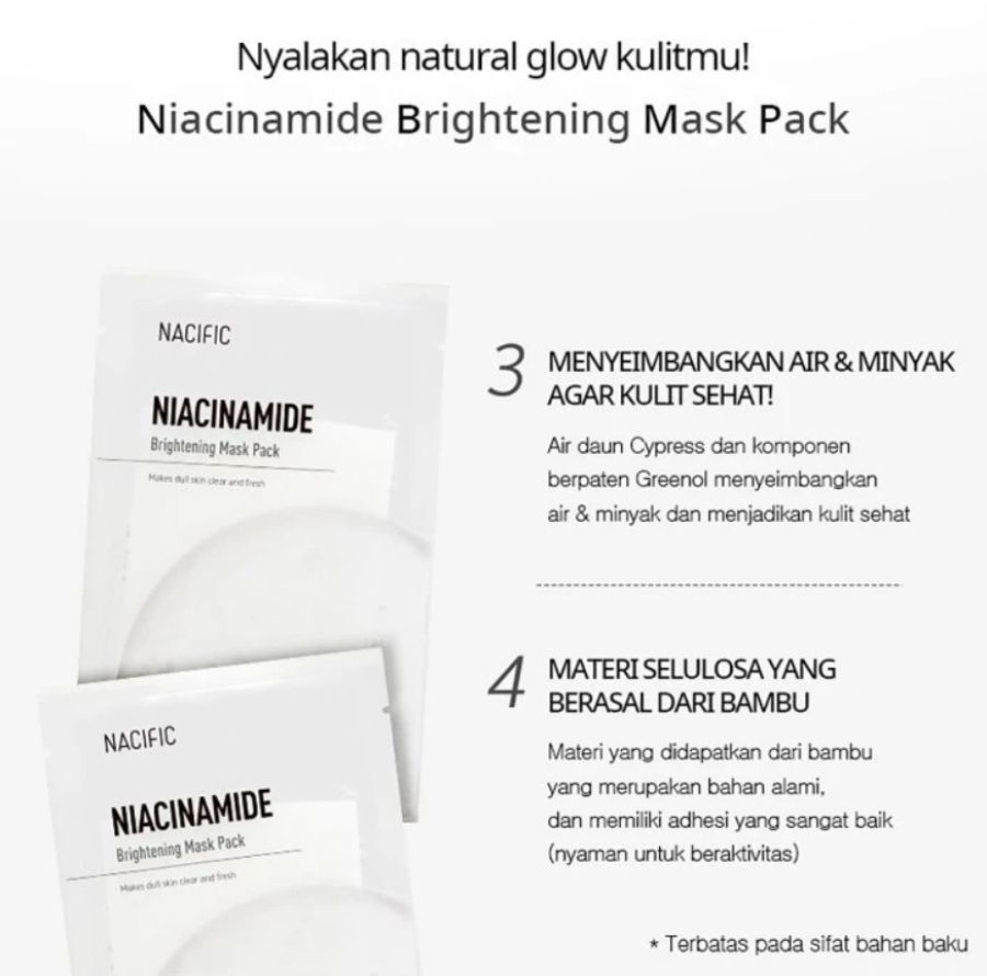 NACIFIC Niacinamide Brightening Sheet Mask 30gram