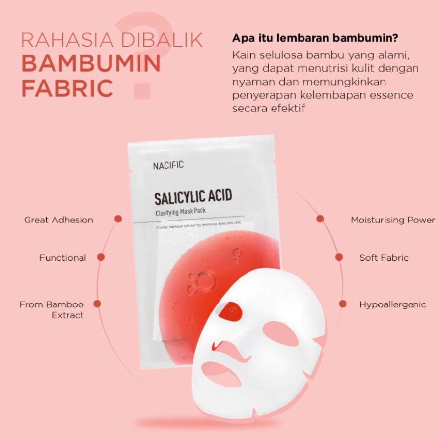 NACIFIC Salicylic Acid Clarifying Sheet Mask 30gram