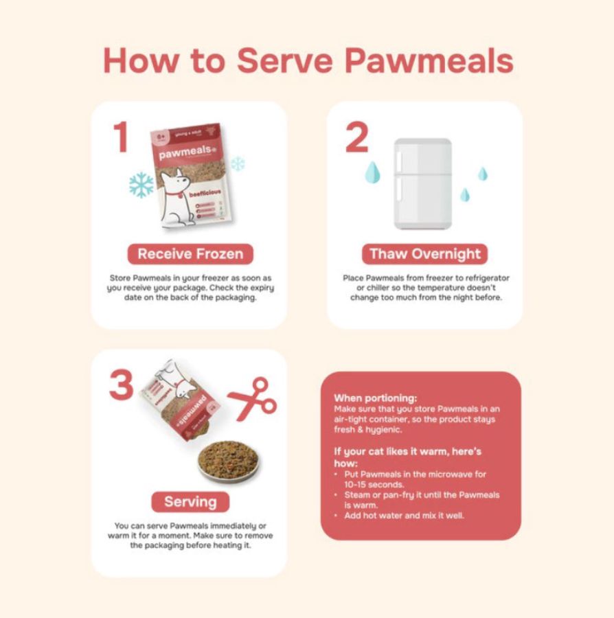 Pawmeals Young & Adult Stage Perky Porky Cooked Makanan Anjing Basah 1kg 1kg