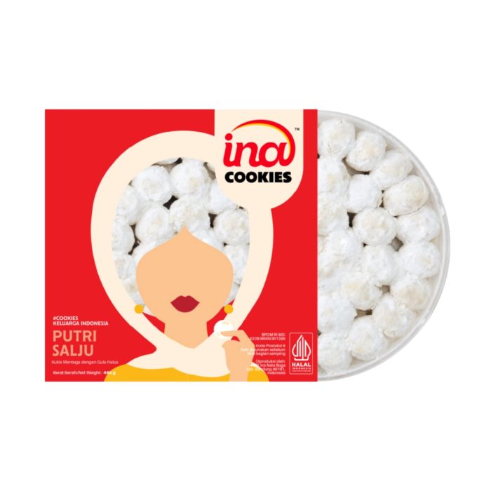 Ina Cookies Kue Kering Premium Putri Salju Reguler