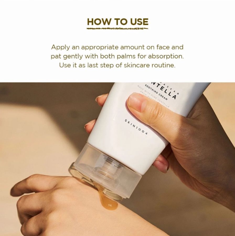 SKIN1004 Madagascar Centella Soothing Cream Pelembab Wajah 75ml