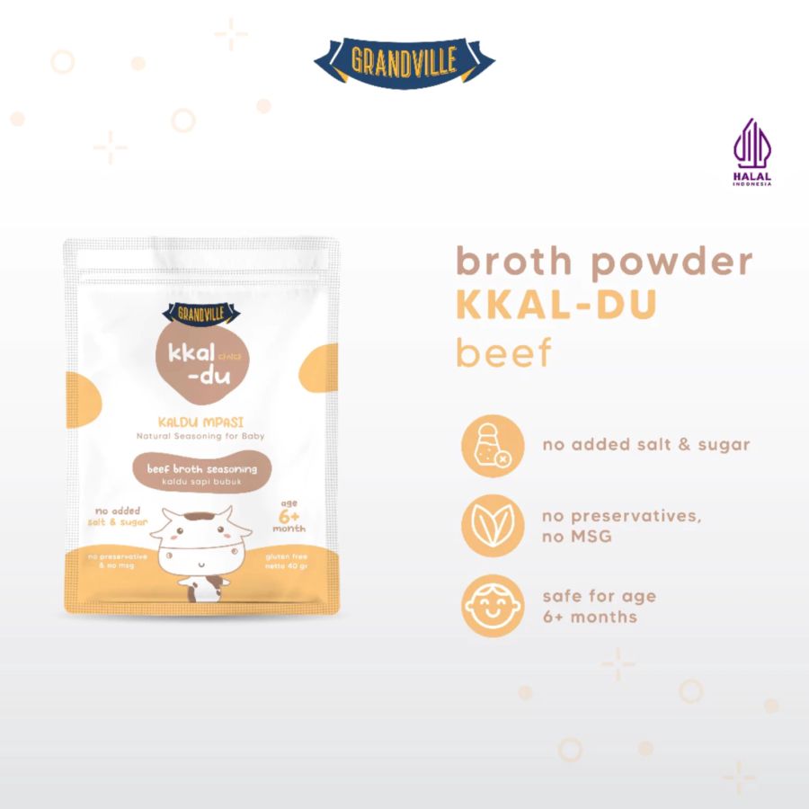 Grandville Kkal-Du Beef Broth Seasoning Kaldu MPASI 40gram