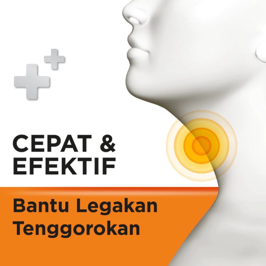 Strepsils Vitamin C Jeruk Permen Sakit Tenggorokan 8butir