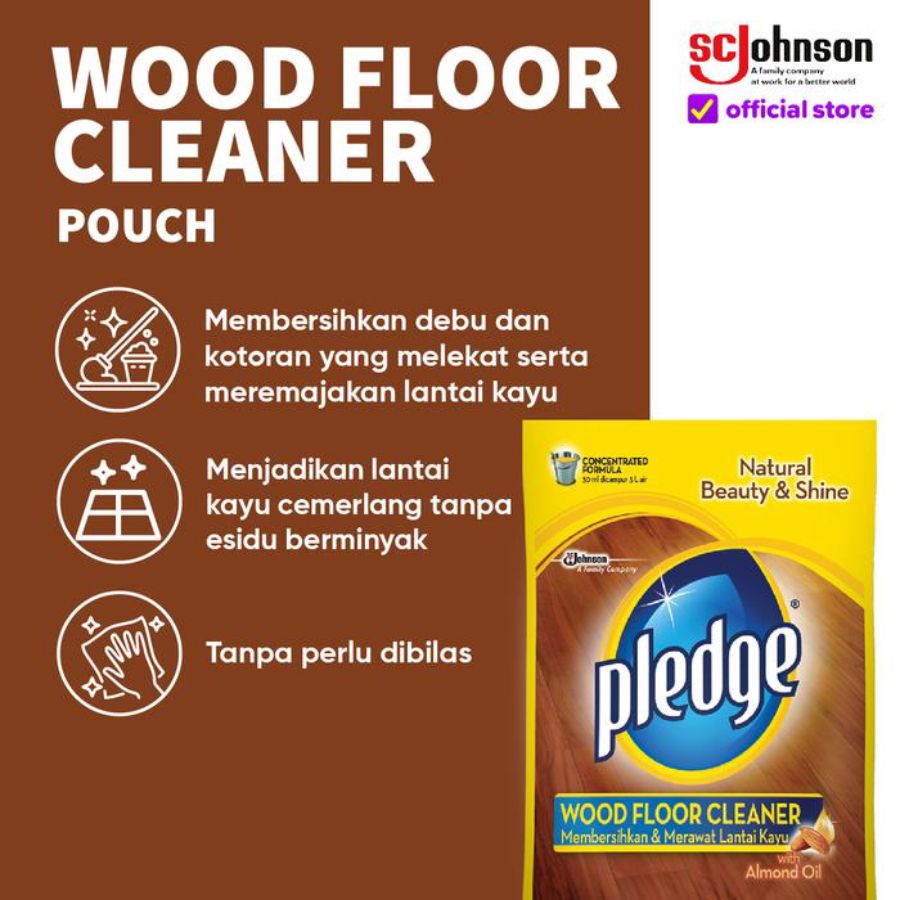 Pledge Wood Floor Cleaner Pembersih Lantai Kayu 400ml