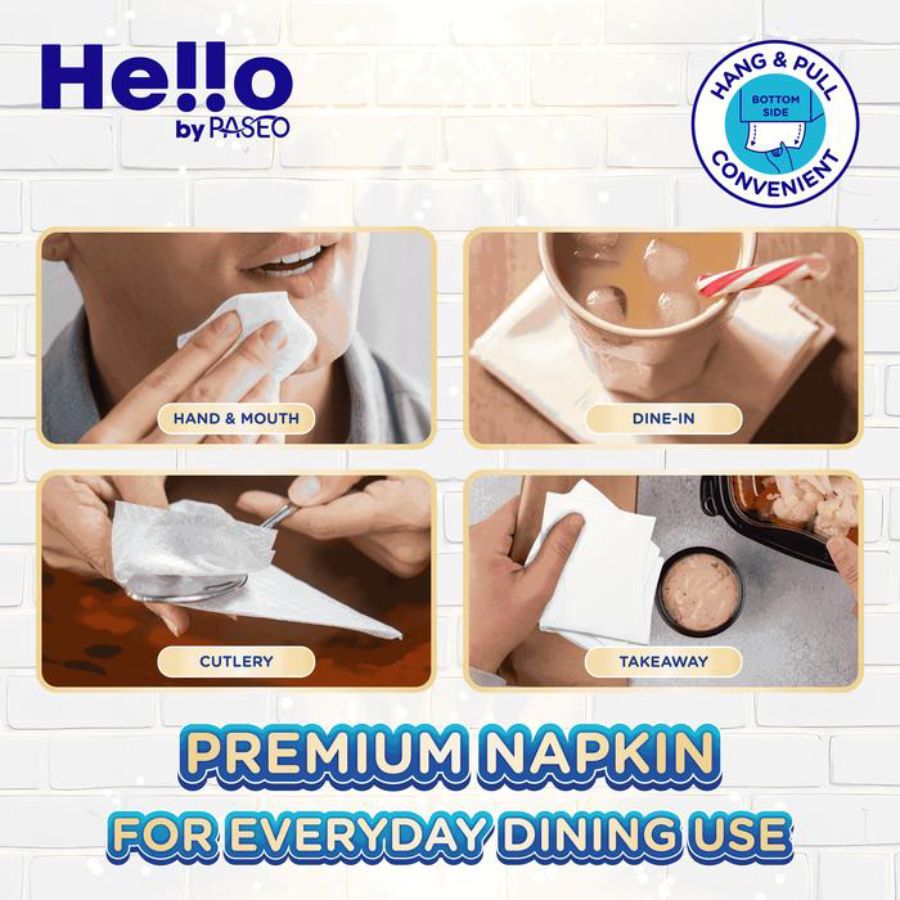 Paseo Hello Hanging Premium Napkin 340sheets