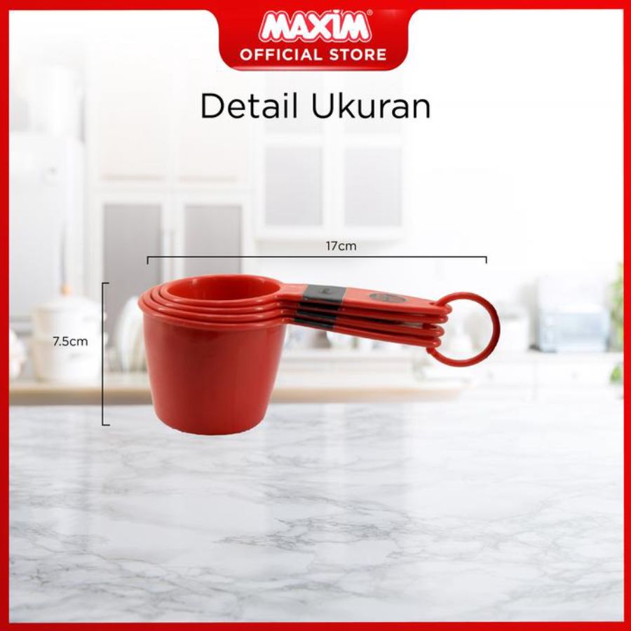 Maxim Tools Measuring Spoon Set Sendok Takar Besar 4 Pcs 1pcs