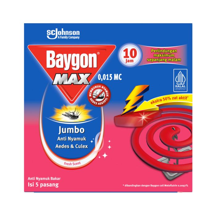 Baygon Max Fresh Scent Obat Nyamuk Bakar