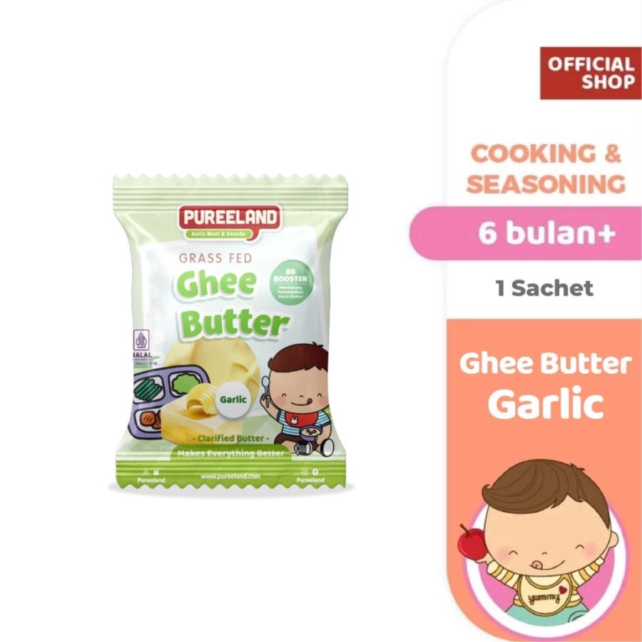 Pureeland Grass Fed Ghee Butter Garlic BB Booster 30gram