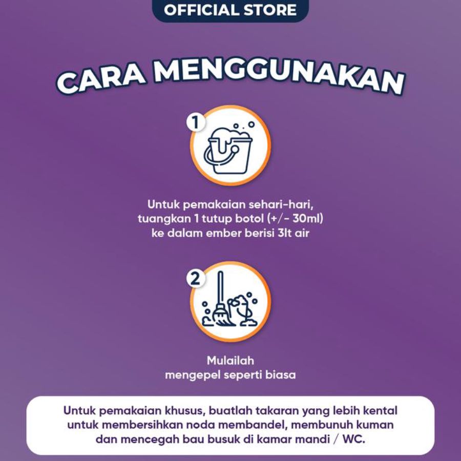 Mr. Muscle Axi Keramik Lavender Pouch Pembersih Lantai 720ml