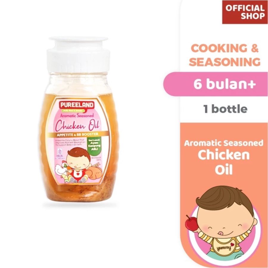 Pureeland Fat MPASI Oil Aromatic Seasoned ⁠Chicken Oil BB Booster 100ml