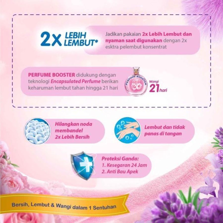 SoKlin Softergent Lavender & Lily Deterjen Bubuk 2700gram