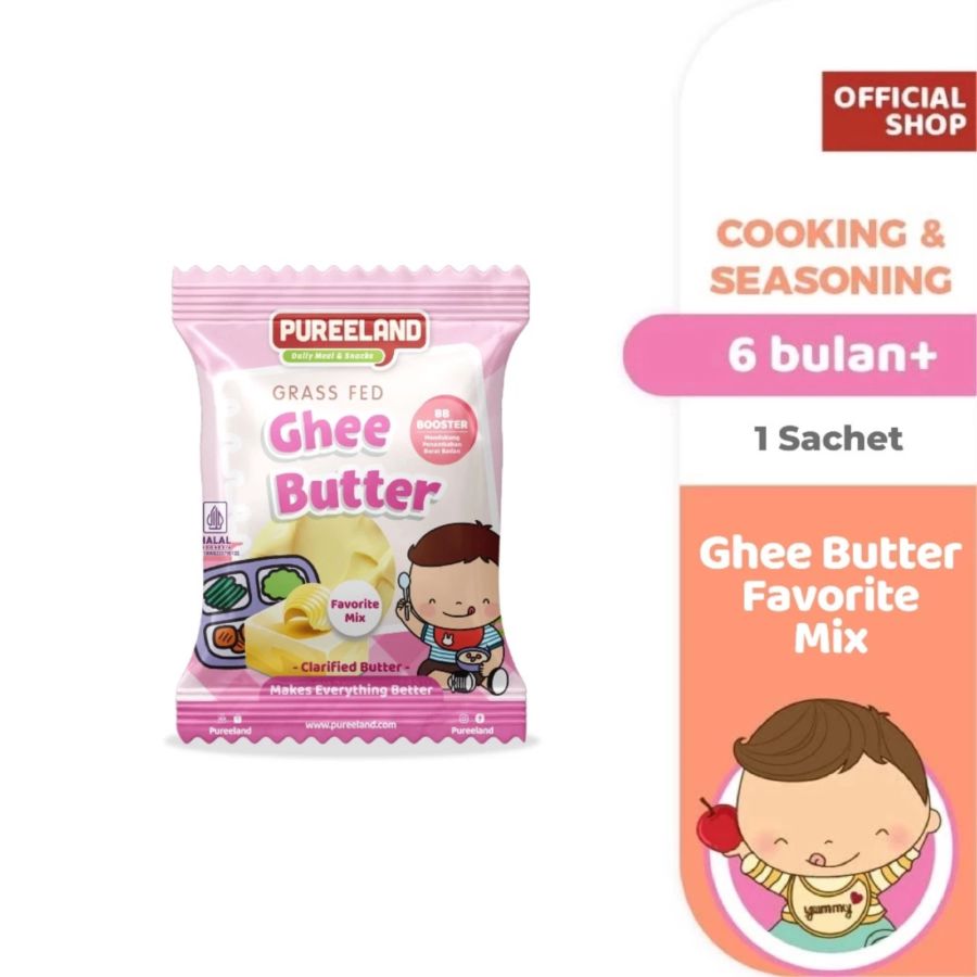 Pureeland Grass Fed Ghee Butter Favorit Mix BB Booster 30gram