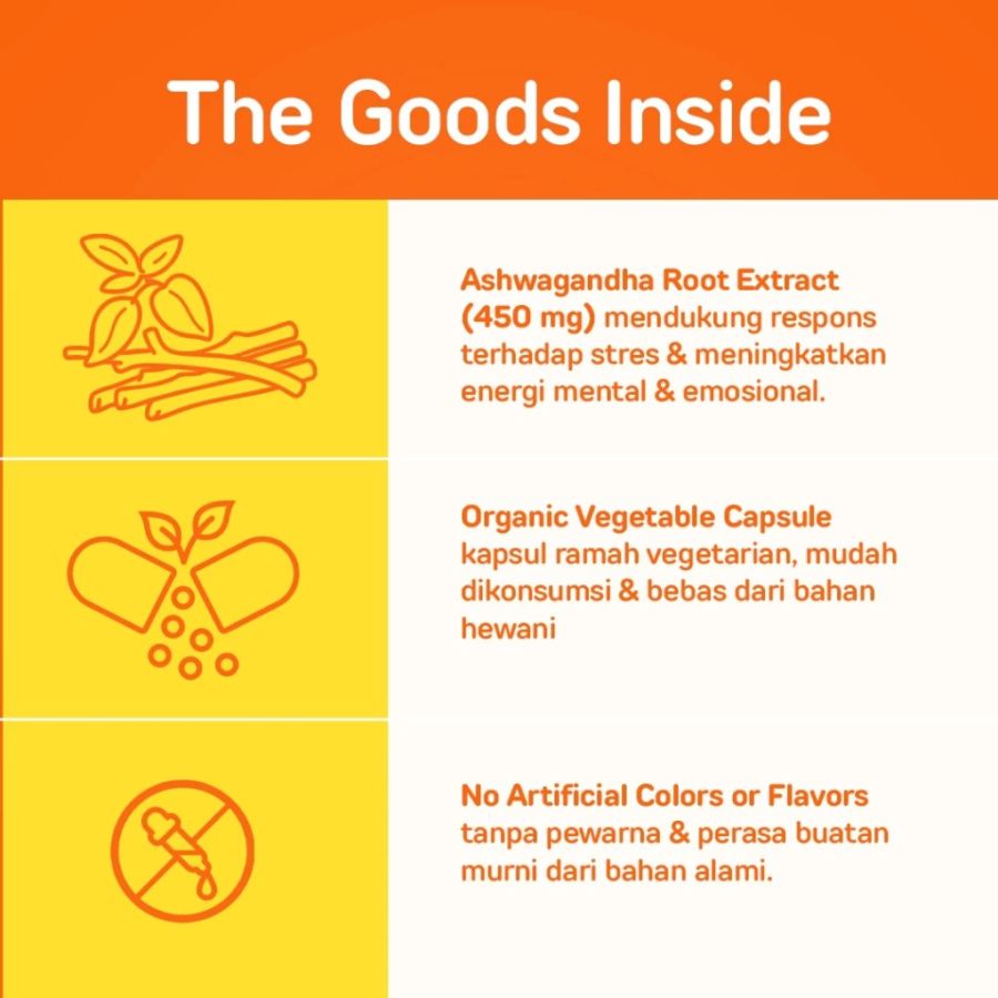 NOW Ashwagandha 450mg Veg Capsules 90kapsul