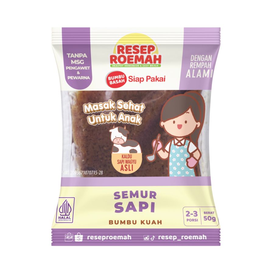 Resep Roemah Bumbu Basah Siap Pakai Semur Sapi Bumbu Kuah 50gram