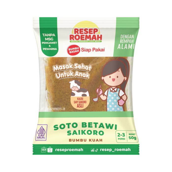 Resep Roemah Bumbu Instant Anak Kuah Soto Betawi Saikoro
