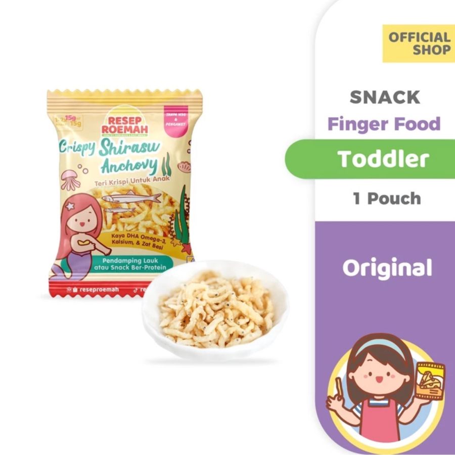 Resep Roemah Crispy Shirasu Anchovy Original Teri Crispy untuk Anak 15gram
